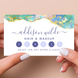 Fidelización Tarjeta de fidelidad de negocio de Gemstone de arc