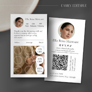 Fidelización Tarjeta de fidelidad de negocio simple de IG