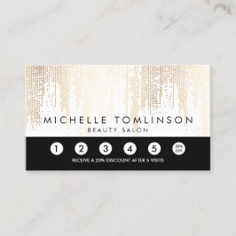 Fidelización Tarjeta de fidelidad de patrón de lluvia de lujo F