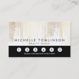 Fidelización Tarjeta de fidelidad de patrón de lluvia de lujo F