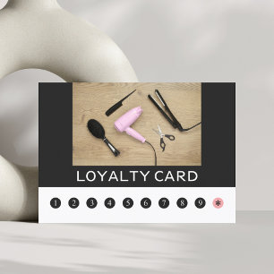 Fidelización Tarjeta de fidelidad de salón de belleza elegante 