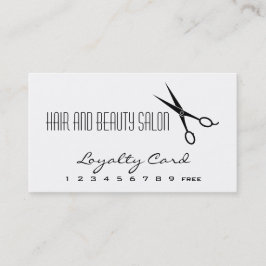 Fidelización Tarjeta de fidelidad de salón de belleza y cabello