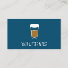 Fidelización Tarjeta de fidelidad de sello de café editable azu
