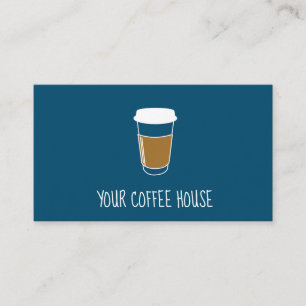 Fidelización Tarjeta de fidelidad de sello de café editable azu