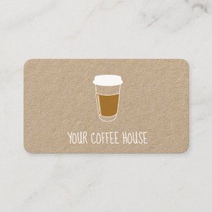 Fidelización Tarjeta de fidelidad de sello de café editable de