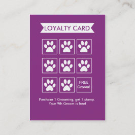 Fidelización Tarjeta de fidelidad Dog Groomer - Personalizable