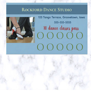 Fidelización Tarjeta de fidelidad editable para clases de baile
