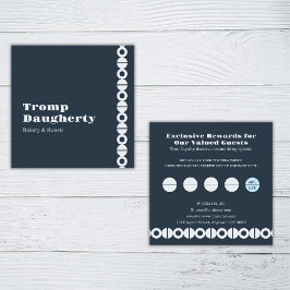 Fidelización Tarjeta de fidelidad geométrica turquesa Punch