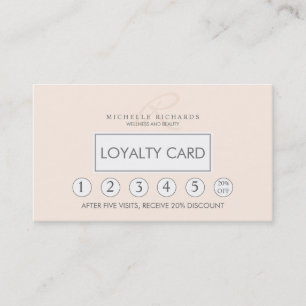 Fidelización Tarjeta de fidelidad Minimalista elegante y aguda