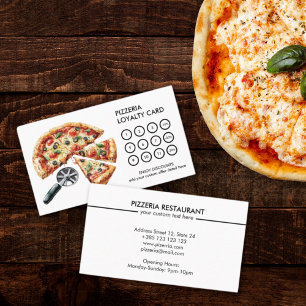 Fidelización Tarjeta de fidelidad moderna simple de pizzería