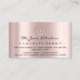 Fidelización Tarjeta de fidelidad Nutrición Herbs Rosa 10 Punch