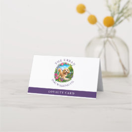 Fidelización Tarjeta de fidelidad para cliente de paseador de p