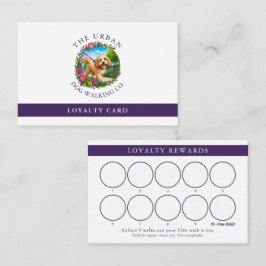 Fidelización Tarjeta de fidelidad para cliente de paseador de p