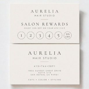 Fidelización Tarjeta de fidelidad para estilistas de salón de b
