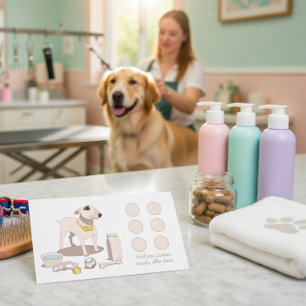 Fidelización Tarjeta de fidelidad para peluquería canina