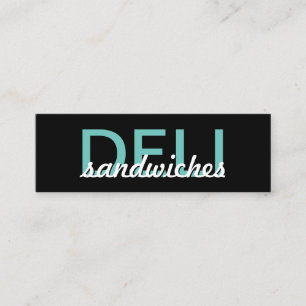 Fidelización tarjeta de fidelidad para sándwiches de deli