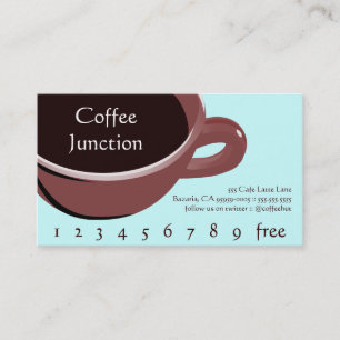 Fidelización Tarjeta de fidelidad/perforación de café