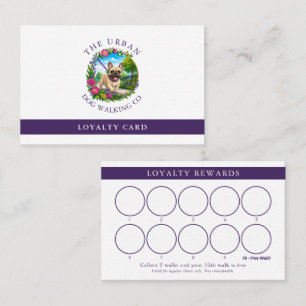Fidelización Tarjeta de fidelidad personalizada para paseador d