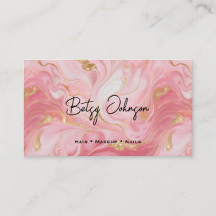 Fidelización Tarjeta de fidelidad plana de oro blanco rosado co