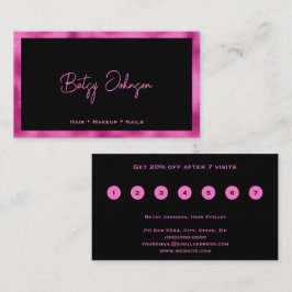 Fidelización Tarjeta de fidelidad plana de Relieve metalizado F