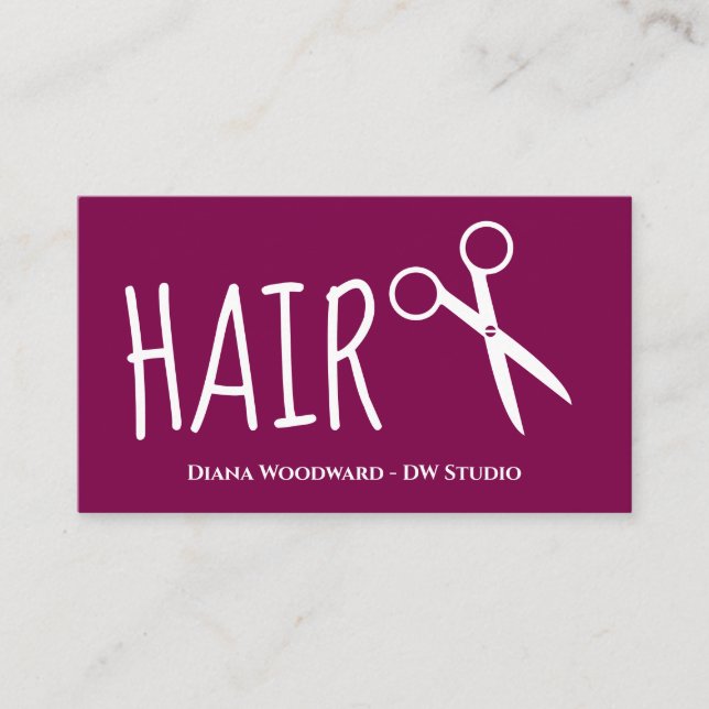 Fidelización Tarjeta de fidelidad plana Red Hairdresser (Anverso)