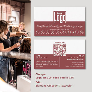 Fidelización Tarjeta de fidelidad QR-Code Dual-Color Design Hai