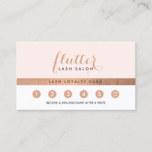 Fidelización Tarjeta de fidelidad rosa con el logotipo de la Sa