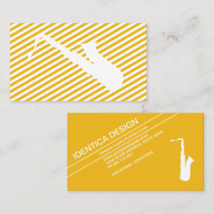 Fidelización tarjeta de fidelidad saxofónica diagonal