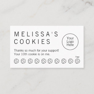 Fidelización Tarjeta de fidelidad simple y lista para panadería