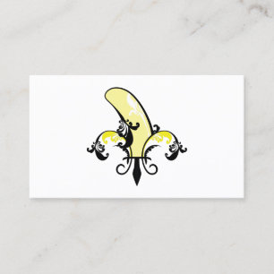 Fidelización tarjeta de golpeteo de banana flourish
