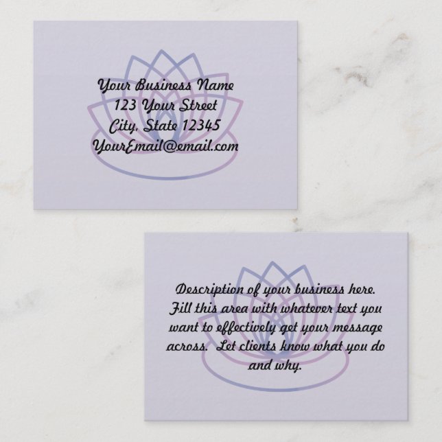 Fidelización Tarjeta de información empresarial Pink and Purple (Anverso / Reverso)