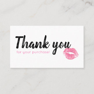 Fidelización Tarjeta de la lealtad de Lippies de la acuarela