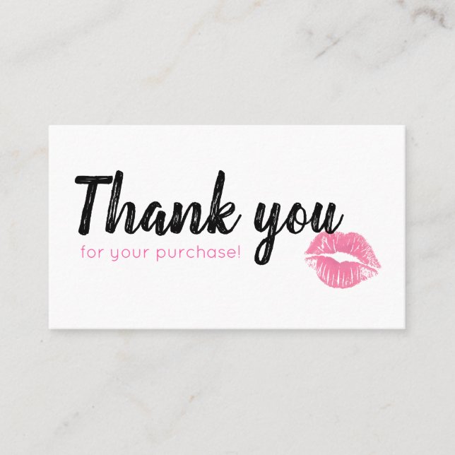 Fidelización Tarjeta de la lealtad de Lippies de la acuarela (Anverso)