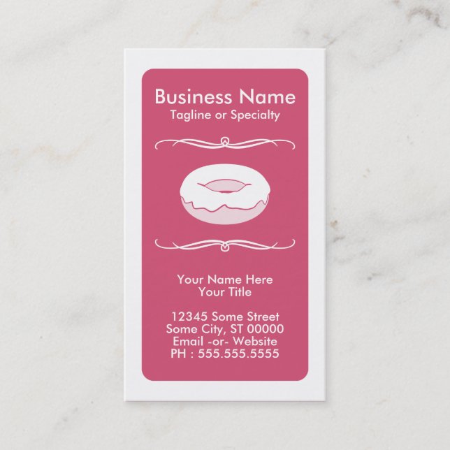 Fidelización tarjeta de la lealtad de los buñuelos de la MOD (Anverso)