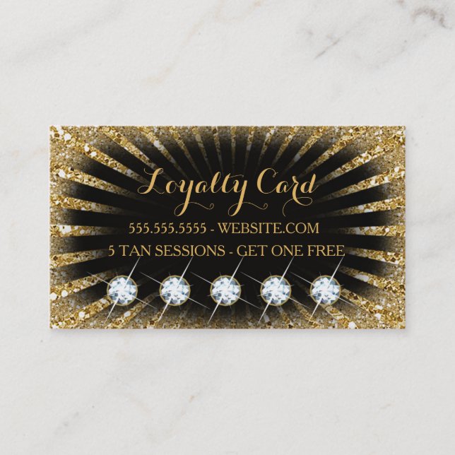 Fidelización Tarjeta de la lealtad que broncea 311 (Anverso)