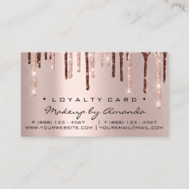 Fidelización Tarjeta de Lealtad 6 Punch Makeup Waxing Crown Las