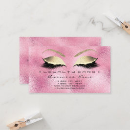 Fidelización Tarjeta de Lealtad 6 Salón De Belleza Con Cristal 