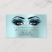 Tarjeta de Lealtad 6 Salón De Belleza Lash Aqua Az