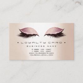 Fidelización Tarjeta de Lealtad 6 Salón de Belleza Maquillaje R