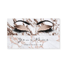 Tarjeta de Lealtad de Belleza 10 Lash Rosa Gold Co