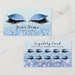 Fidelización Tarjeta de lealtad de belleza 10 Makeup Lashes Azu