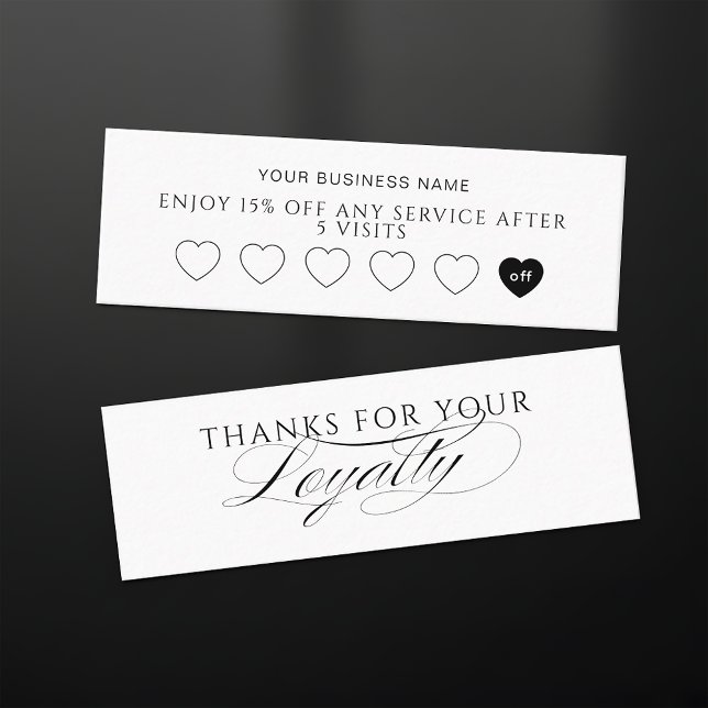 Fidelización Tarjeta de Lealtad de Cliente Moderna para Pequeña (Subido por el creador)