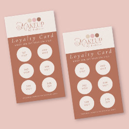 Fidelización Tarjeta de Lealtad de Maquilladora Elegant Logo