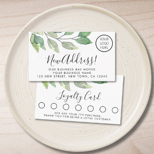 Fidelización Tarjeta de lealtad del cliente con logotipo