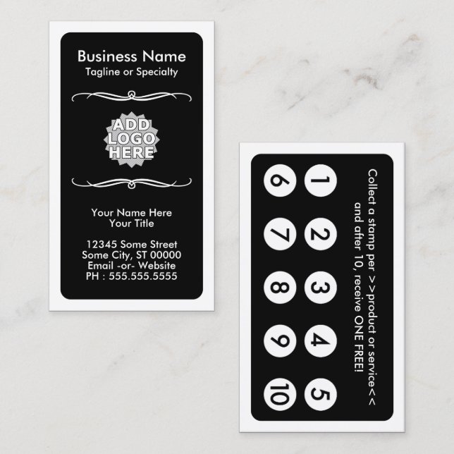 Fidelización tarjeta de lealtad mod (Anverso / Reverso)