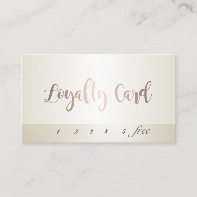 Fidelización Tarjeta de Lealtad Moderna Elegante Simple (Anverso)
