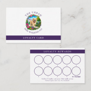 Fidelización Tarjeta de Lealtad Personalizada para Paseador de