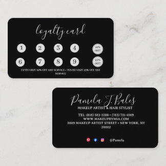 Fidelización Tarjeta de Lealtad Plana 3.5" x 2.0"