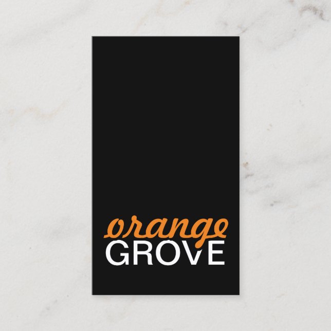 Fidelización tarjeta de perforación de naranja (Anverso)