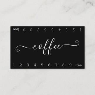 Fidelización Tarjeta de perforación para el café con doble fide